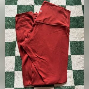 Orange Lululemon Leggings